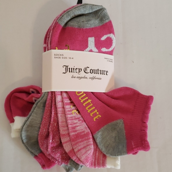 Juicy Couture Other - 5 for $25 Juicy Couture Socks 5 Pack